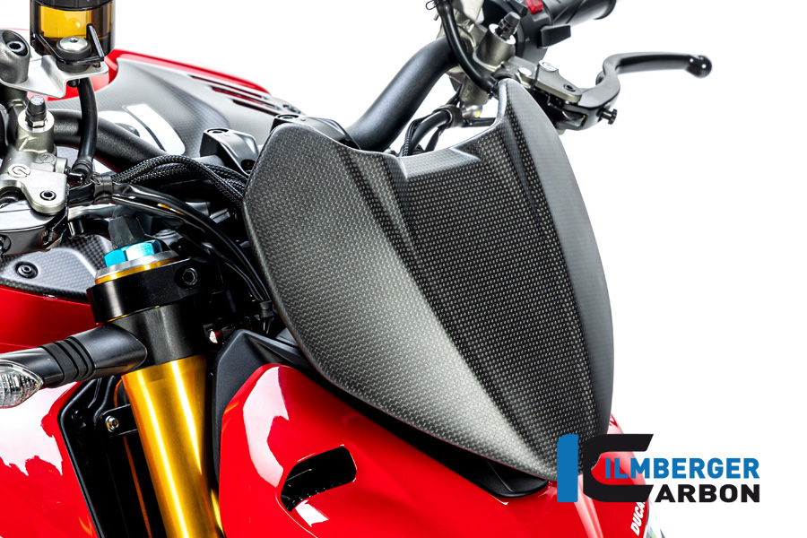 Cubierta de instrumentación Ilmberger de carbono mate para Ducati Streetfighter V4 2020-