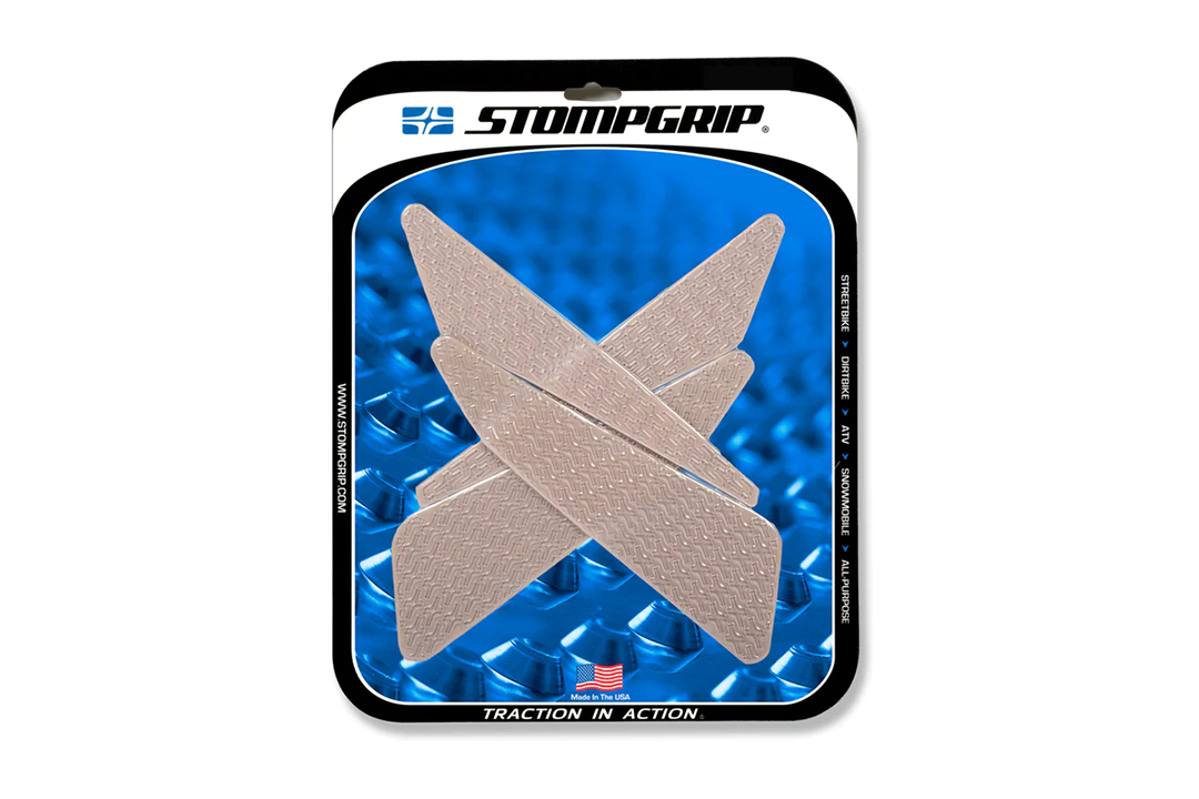 Stompgrip Traction Pads transparentes, para Yamaha MT07 (Moto Cage), 2015-2017