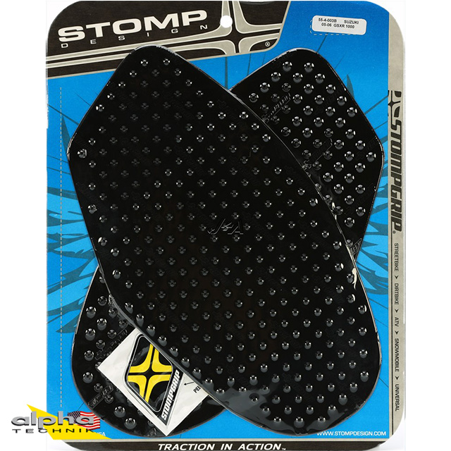 Stompgrip negro, Volcano, para Suzuki GSX-R 1000, 2005-2006