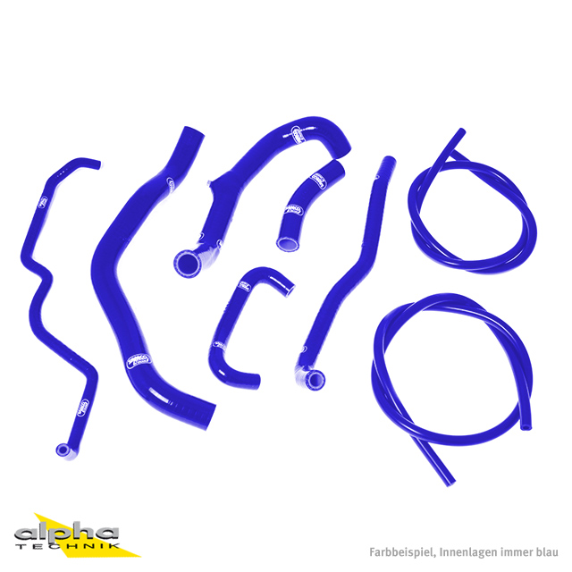 Kit de Mangueras de Silicona SAMCO SPORT azul para Triumph Street Triple R año modelo 2008-2012