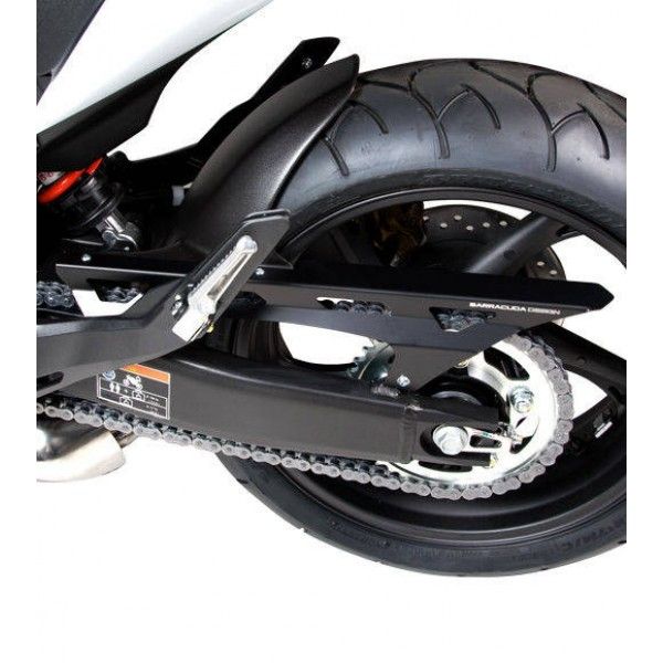 Guardabarros Barracuda negro para Honda CB600F Hornet CBR600F