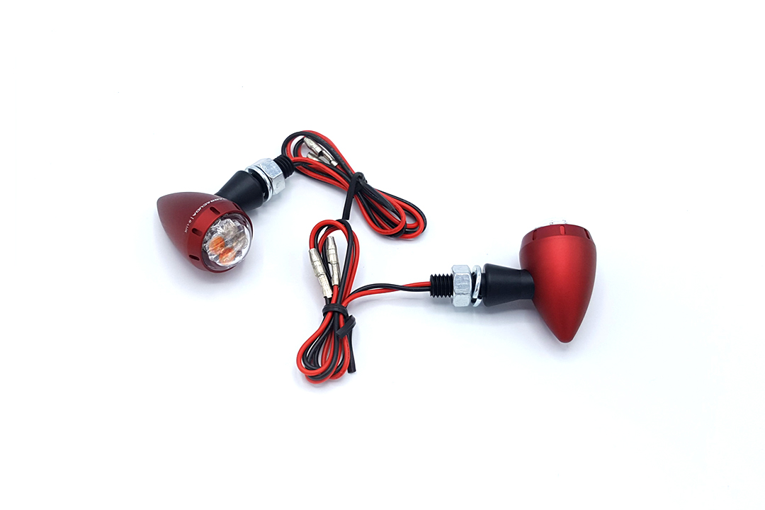 Barracuda luz de intermitente S-LED 3 B-LUX con luz trasera y de luz de freno integradas, rojo