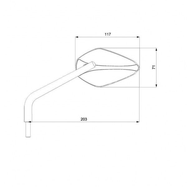 Barracuda universal espejo retrovisor Versión A
