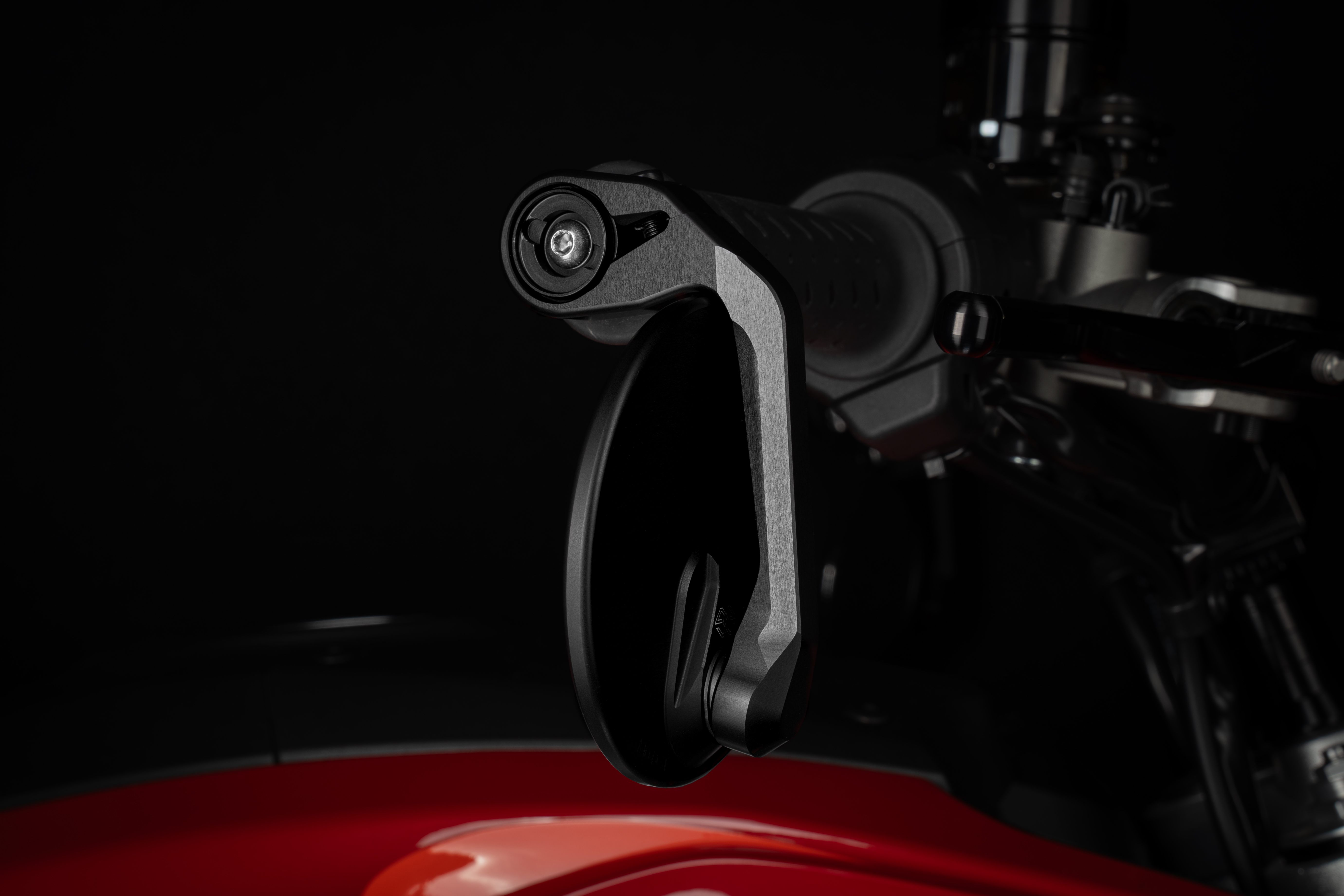 Gilles MOON espejo de extremo de manillar simétrico, negro