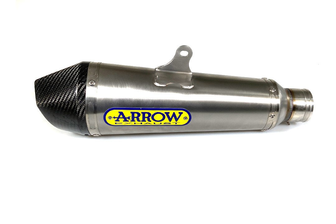 Silenciador ARROW X-KONE de acero inoxidable para Kawasaki Z650 / Ninja 650 / Versys 650 2017-2020