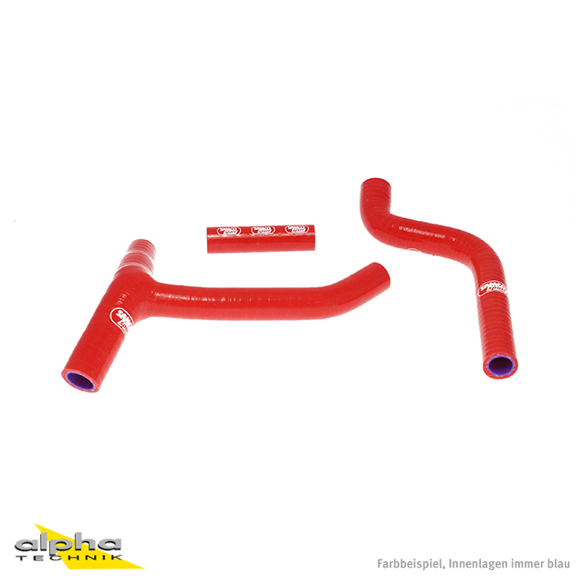 Kit de mangueras de silicona SAMCO SPORT con pieza en Y - Diseño Race rojo para Yamaha YZ250F año del modelo 2010-2013