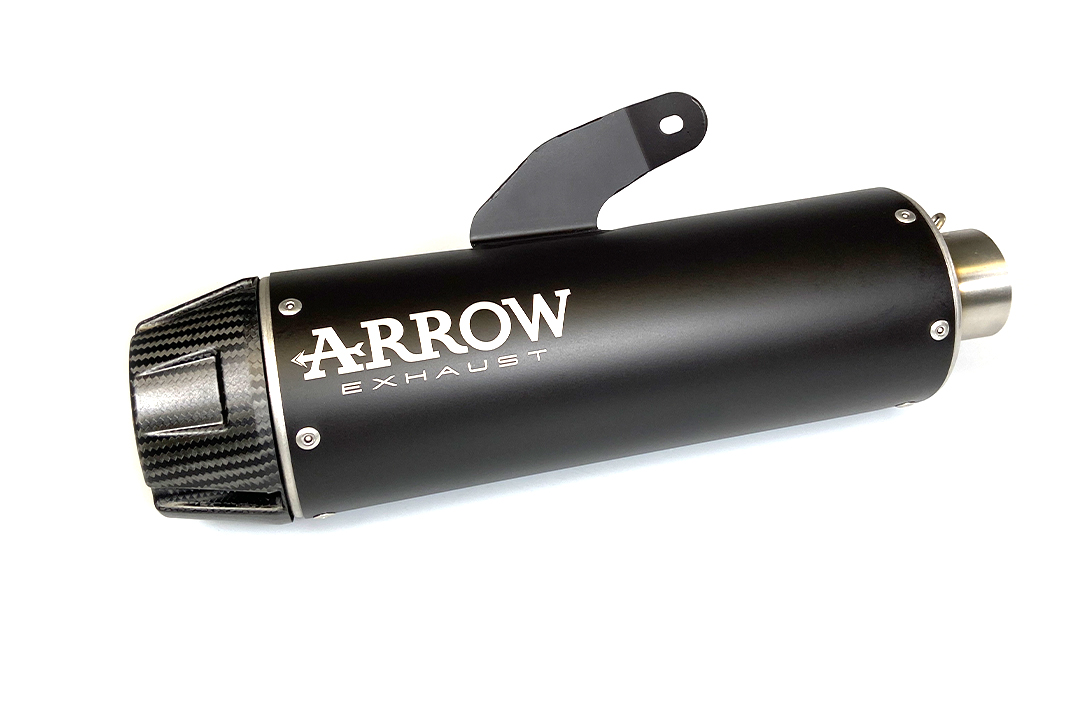 ARROW Silenciador REBEL Sip-On para Yamaha XSR700 2021-, acero inoxidable negro (Solo con colector ARROW)