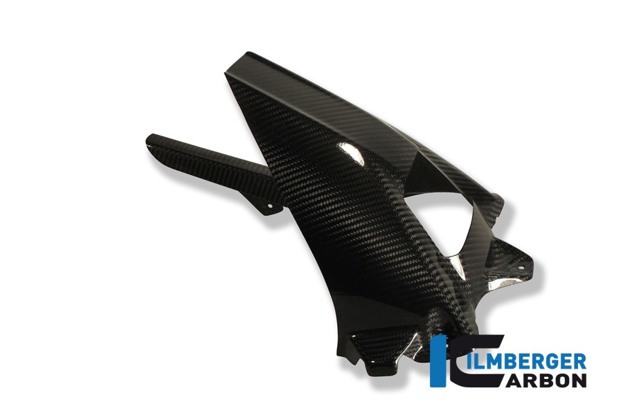 Guardabarros trasero de carbono Ilmberger con protector de cadena y ABS, Carbono