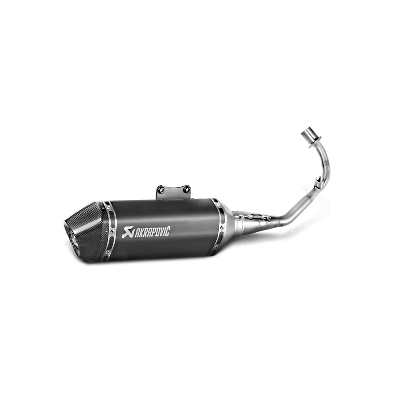 Línea Racing Akrapovic (SS) sistema de escape para Vespa Primavera 125ie 3V año del modelo 2017-2020