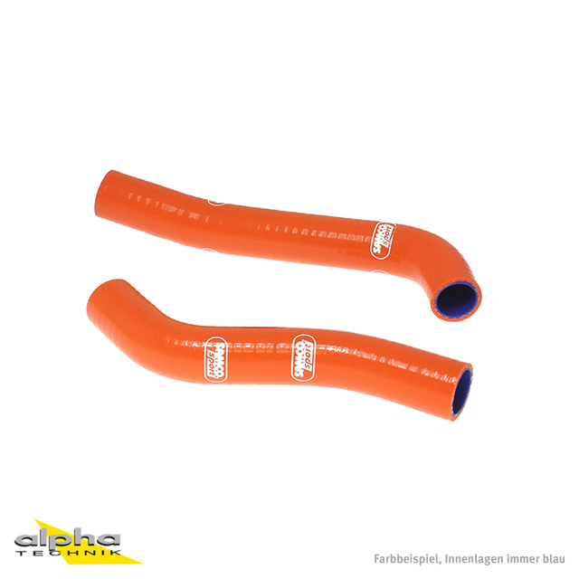 Kit de mangueras de silicona SAMCO SPORT naranja para KTM 690 SMC R 690 Enduro R año del modelo 2008-2013