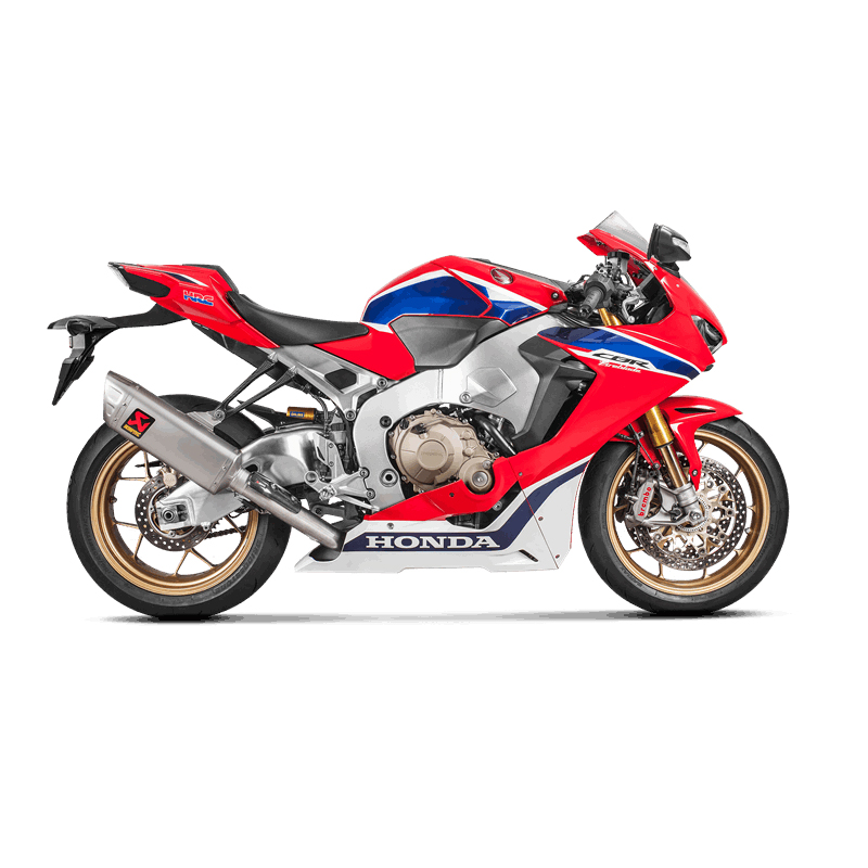 Línea Akrapovic Racing (Titanio) sistema de escape para Honda CBR1000RR Año del modelo 2017-2019 / SP y SP2 Año del modelo 2017-2019