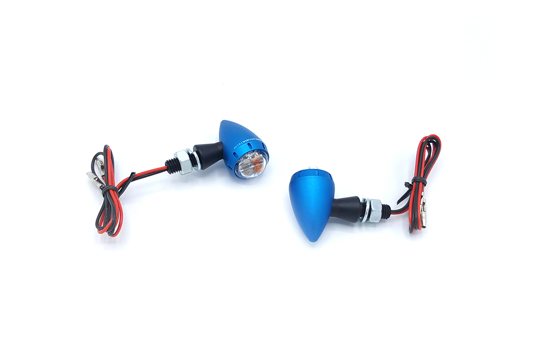 Barracuda luz de intermitente S-LED 3 B-LUX con luz trasera y de freno integrada, azul