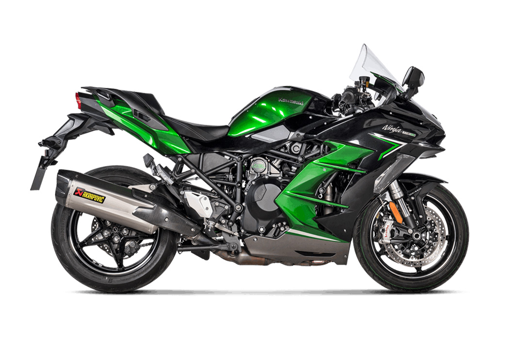 Escape Akrapovic Slip-On Line (Titanio) Kawasaki Ninja Z H2 SX a partir de 2021-2025
