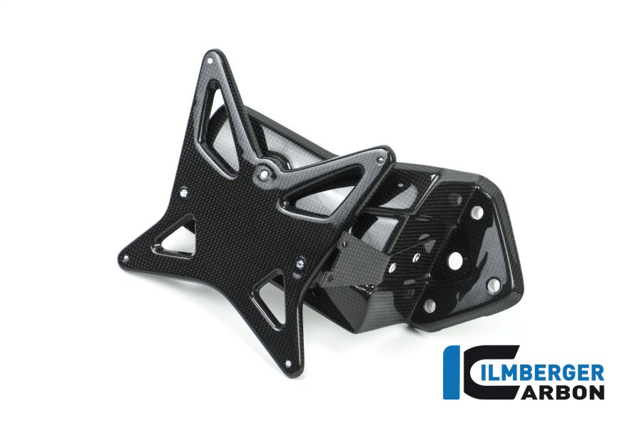 Soporte de Matrícula Ilmberger Carbon incl.correa dentadaabdeckung brillante