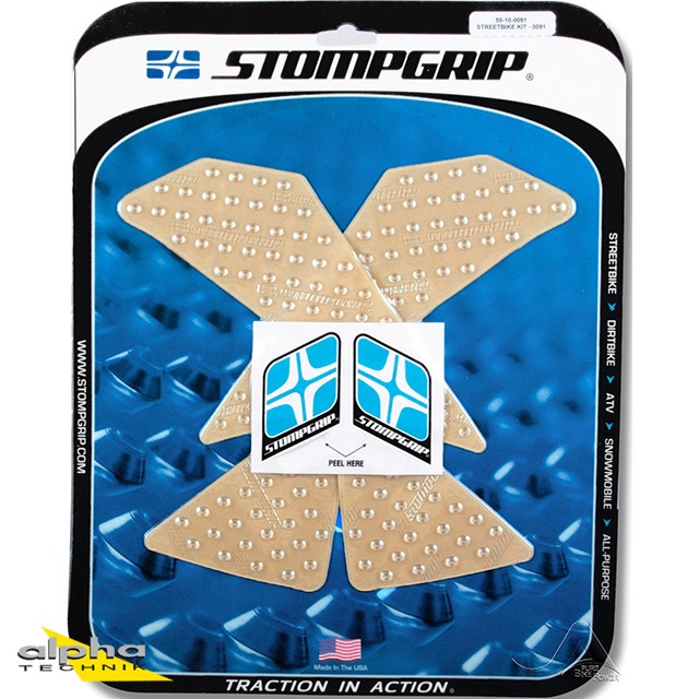 Stompgrip transparente, Volcano, para Yamaha WR250R 2011-2020, WR250X 2008-2015