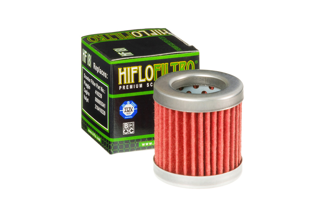 Filtro de aceite HIFLO HF181 para varios modelos Aprilia / Cagiva / Italjet / Piaggio