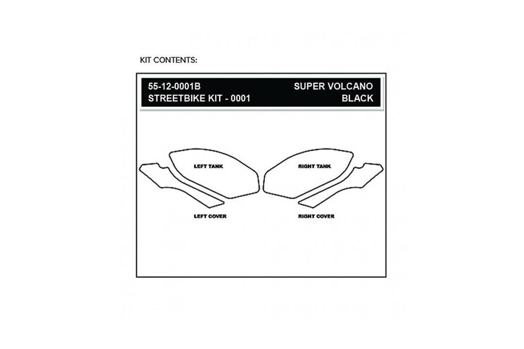 Stompgrip negro, Super Volcano, para BMW HP4, 2013-2015, S1000RR, 2009-2014