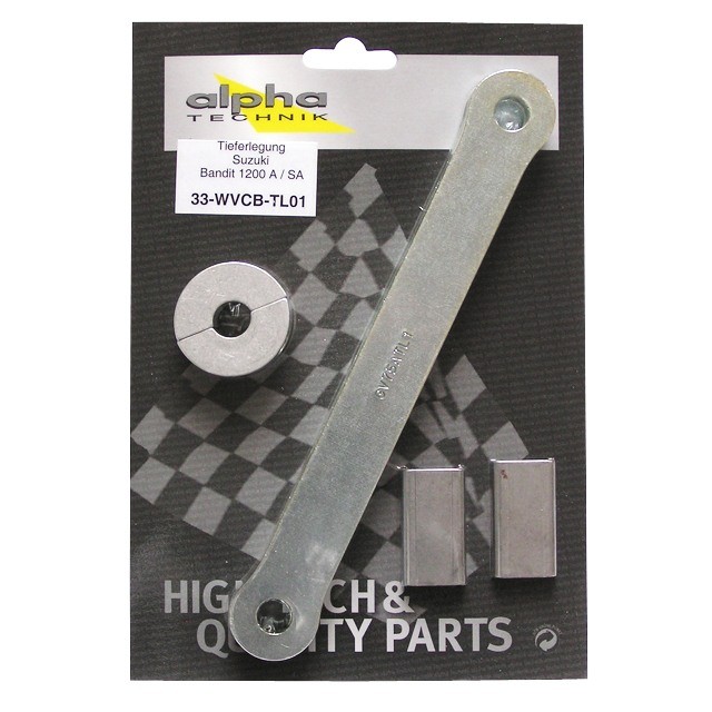 Kit de descenso alpha Technik 37mm para Suzuki Bandit 1200A/SA; Tipo WVCB; Año del modelo 2006-