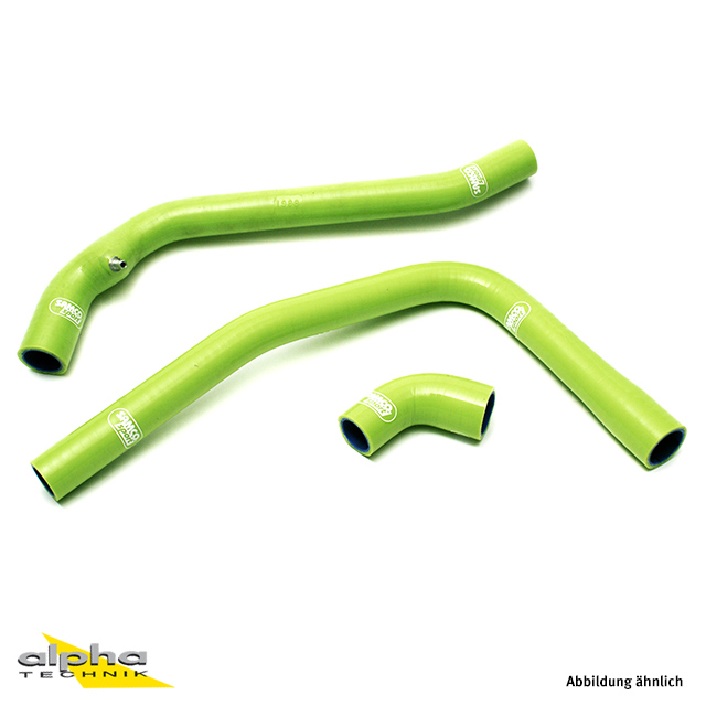 Kit de mangueras de silicona SAMCO SPORT verde para Kawasaki ZXR400 año del modelo 1990-2002, solo modelo para Reino Unido