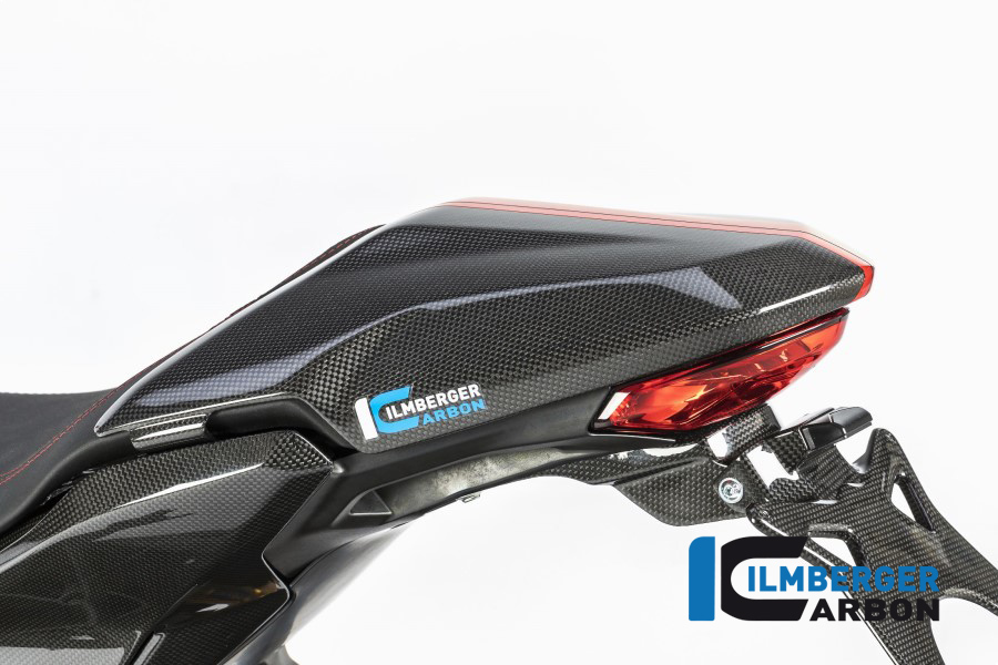 Tapa de asiento de pasajero Ilmberger Carbono brillo, Carbono