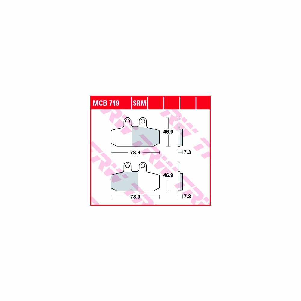 TRW pastillas del freno juego Allround MCB749 anterior, delanteroas