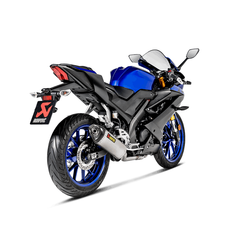 Línea Racing Akrapovic (Titanio) para Yamaha YZF-R125 2019-2020, MT-125 2020, YZF-R15 2019-2020