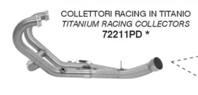 Colector de Competición ARROW de Titanio para BMW R12 G/S, 2025-