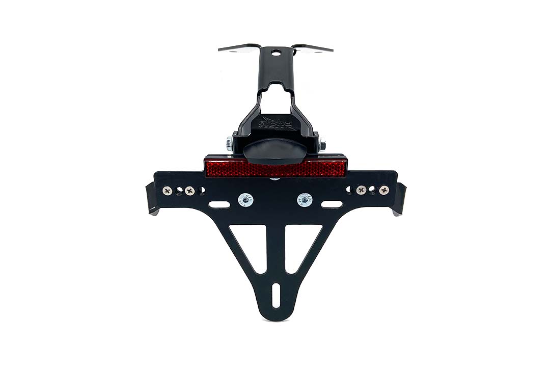 Soporte de matrícula alpha Technik para Aprilia RS125 y Tuono 125, Tipo XA / XT, Año del modelo 2021-