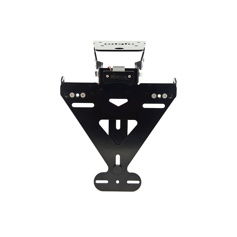 Soporte de matrícula alpha Technik para Kawasaki Versys-X300, ABS; Tipo LE300C; Año del modelo 2017-