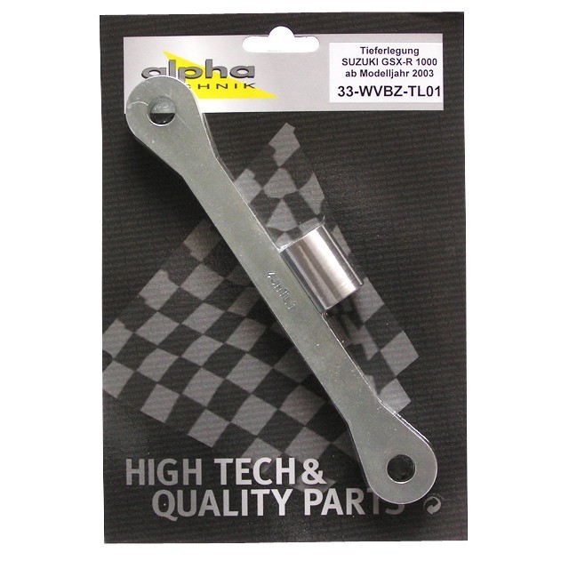 Kit de reducción de altura alpha Technik 30mm para Suzuki GSXR1000; Tipo WVBZ; Año del modelo 2003-