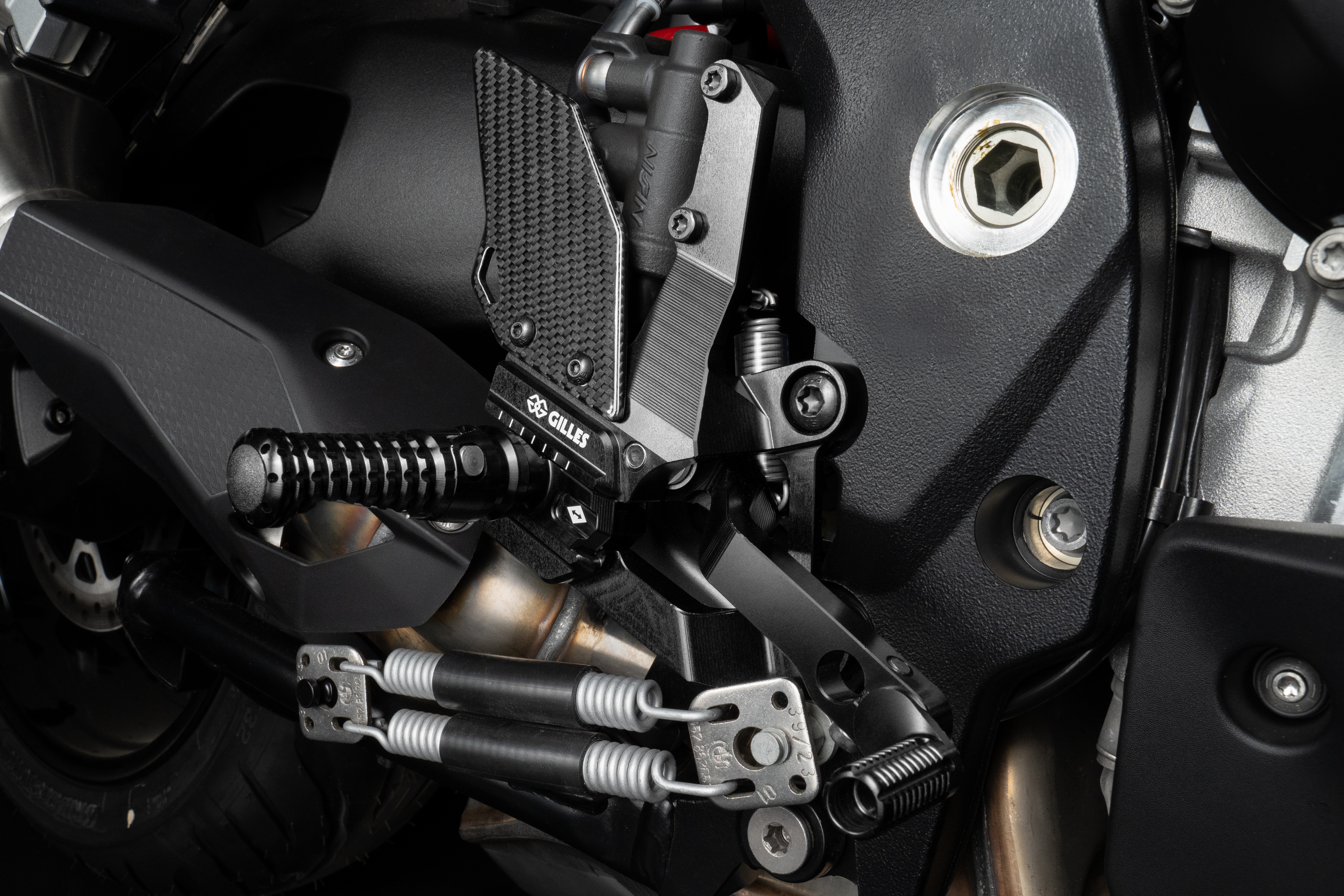 GILLES VCR Sistema de estriberas para BMW S1000XR 2020-, M1000XR 2023-