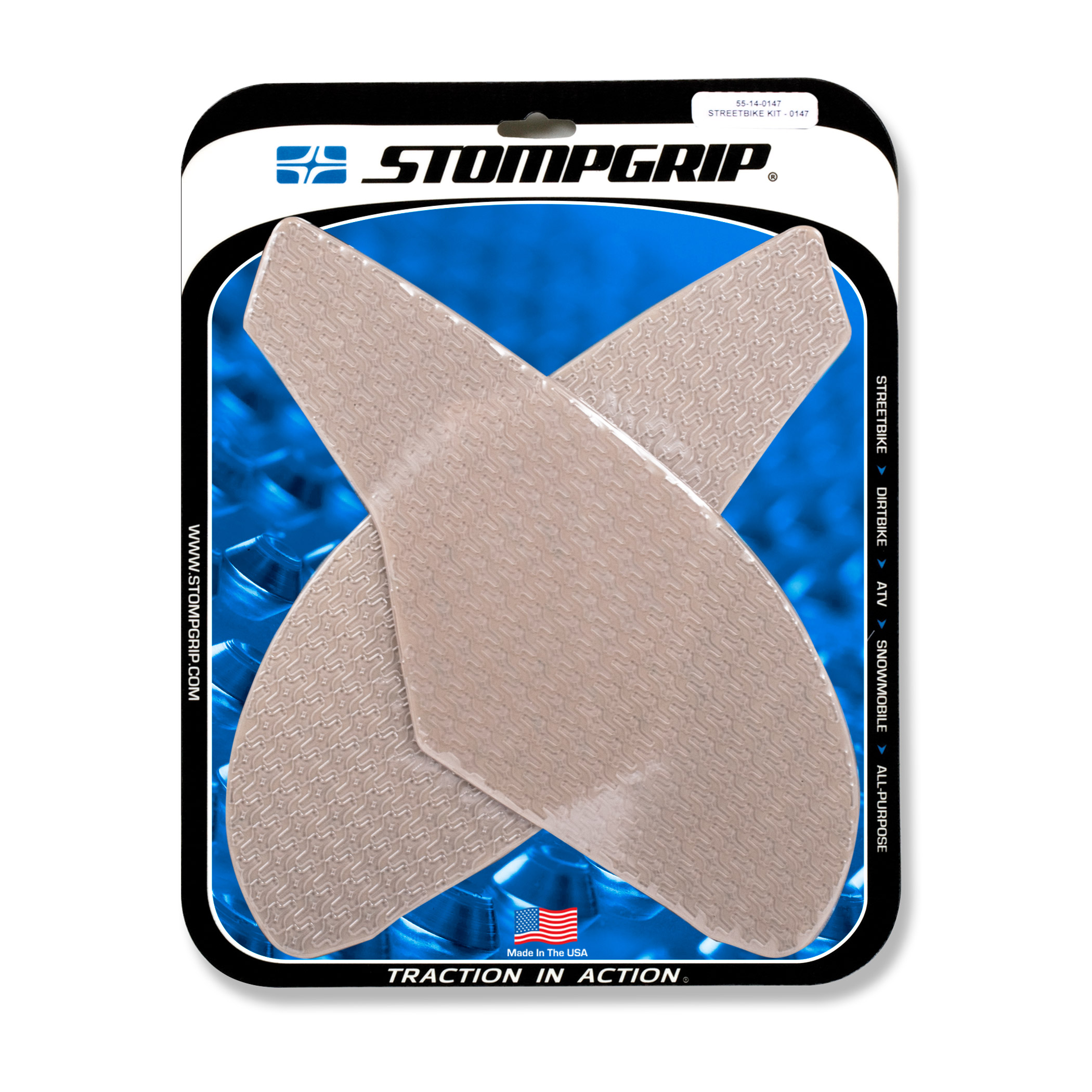 Almohadillas de tracción Stompgrip transparentes, para MV Agusta Brutale 800, 1090 (ver lista de compatibilidad)