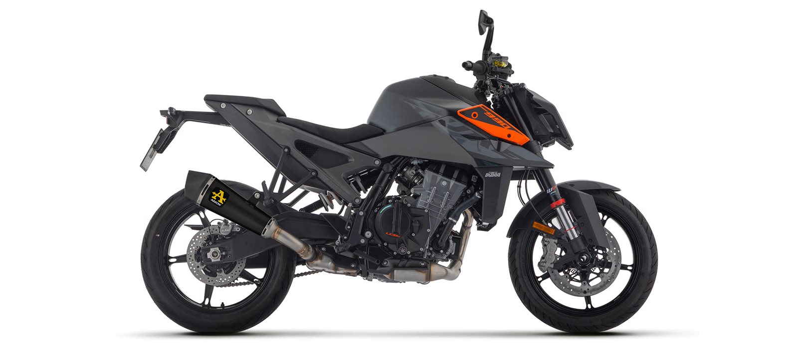 Silenciador ARROW X-KONE DARK NiChrom para KTM Duke 990 a partir del año de modelo 2024-