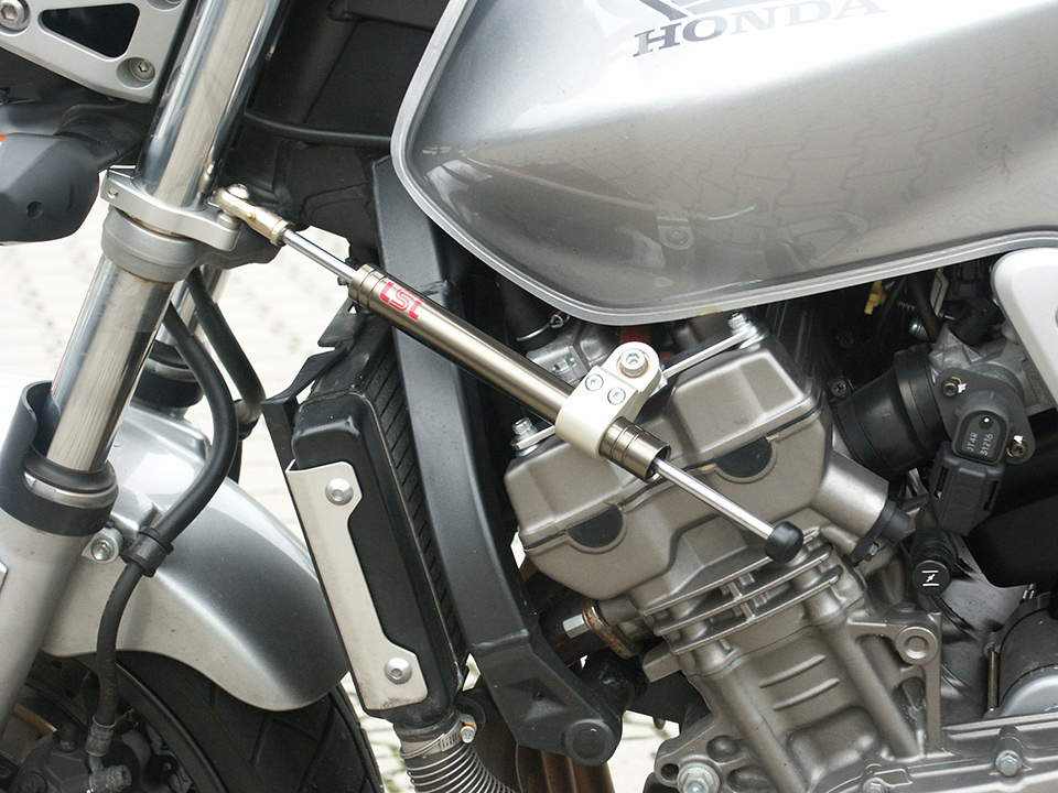 Kit de amortiguador de dirección LSL con homologación de piezas para Honda Hornet 900, titanio