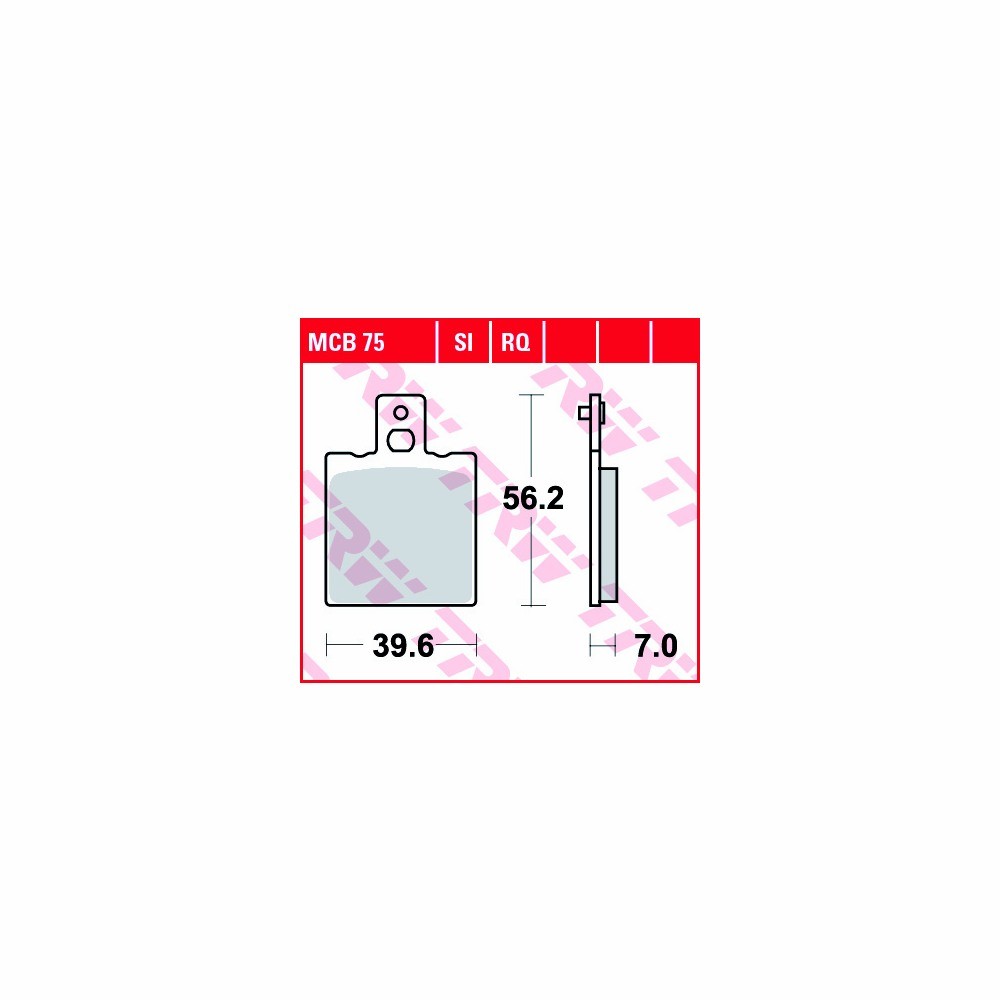 Juego de pastillas del freno TRW Sinterizado Offroad MCB075SI