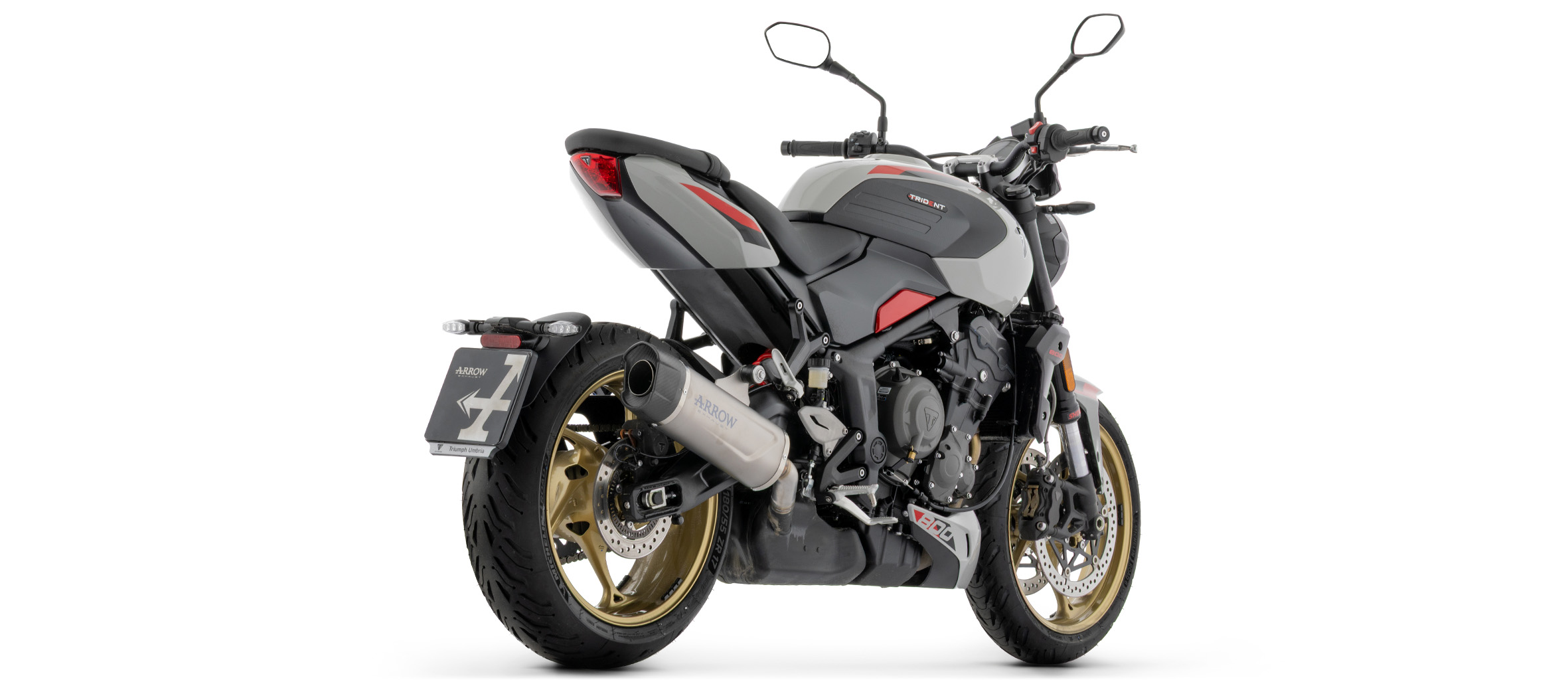 ARROW Silenciador INDY RACE EVO Titanio con tapa de carbono para Triumph Trident 800, 2026-