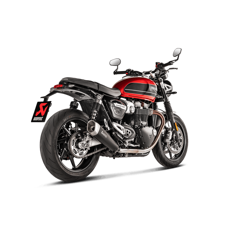 Línea Akrapovic Slip-On (Titanio) para Triumph Speed Twin año de modelo 2019-2020 / Triumph Thruxton 1200 / R / RS año de modelo 2016-2020