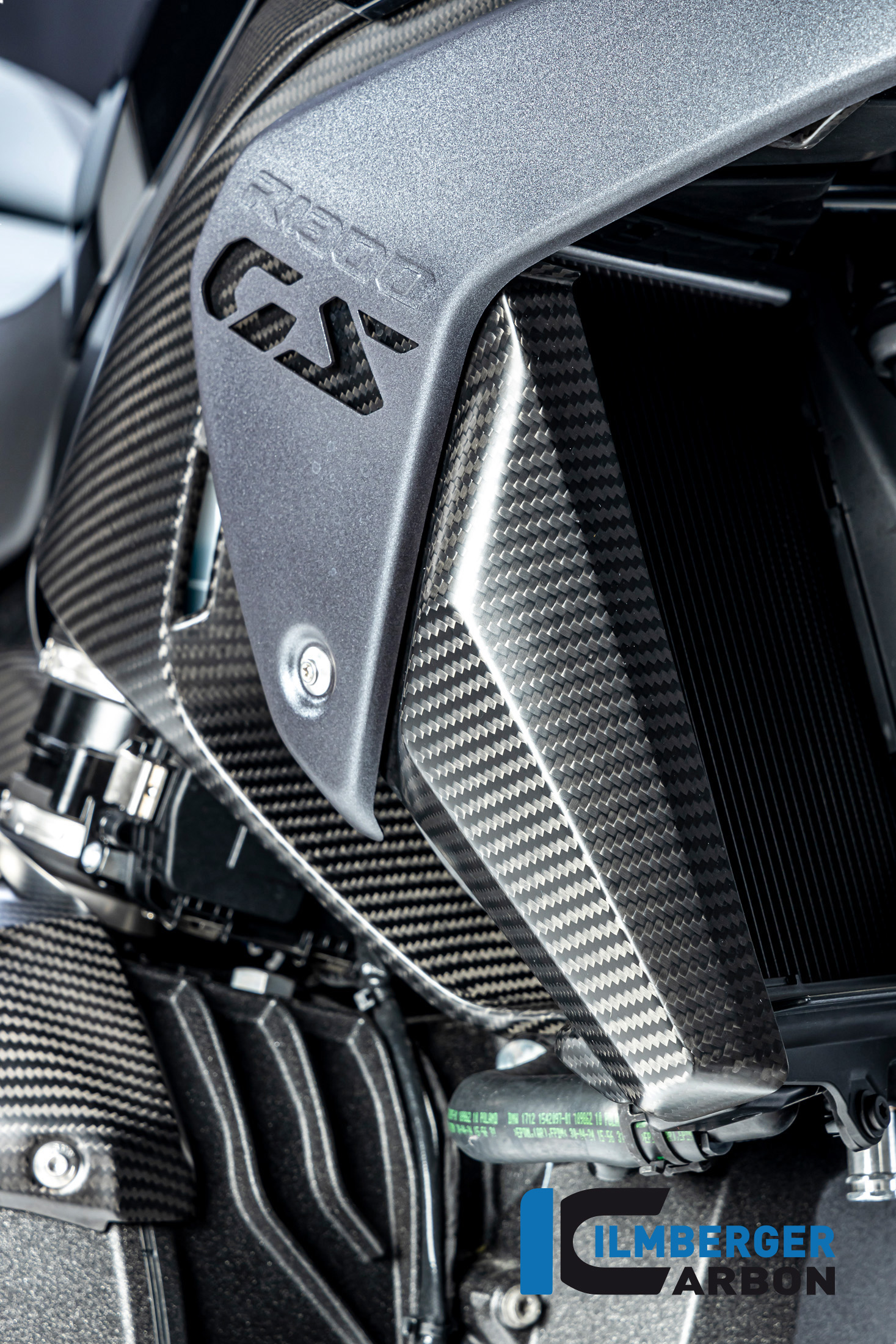 Carenado de Salida de Aire de Carbono Ilmberger lado derecho, mate, BMW R1300GS 2023-