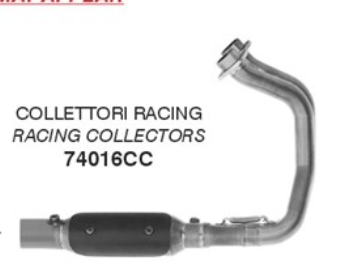 Colector de Competición ARROW de Acero Inoxidable para Honda NC750X RH23 2025-