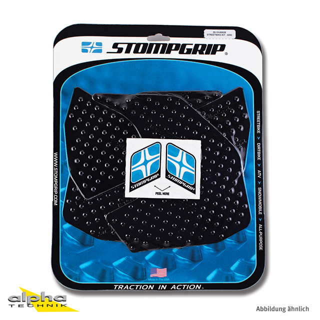 Stompgrip negro, Volcano, para varias Yamaha MT-09, 2014-2020