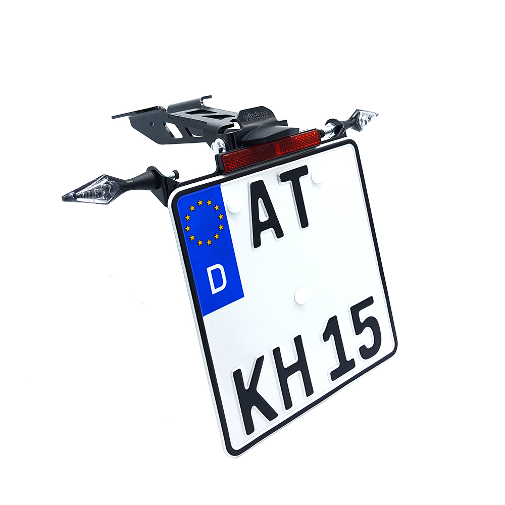 Soporte de matrícula alpha Technik para Yamaha MT125, Tipo RE39, RE40 / RE47, a partir del año de modelo 2020-