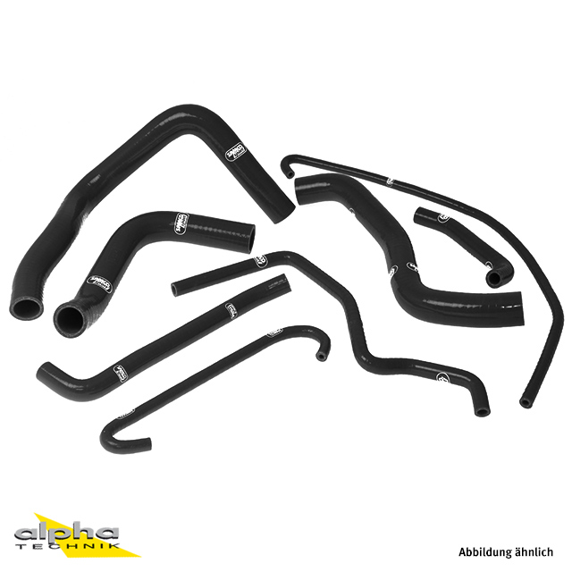 Kit de mangueras de silicona SAMCO SPORT negro para Suzuki GSXR600 GSXR750 Año de modelo 2006-2010