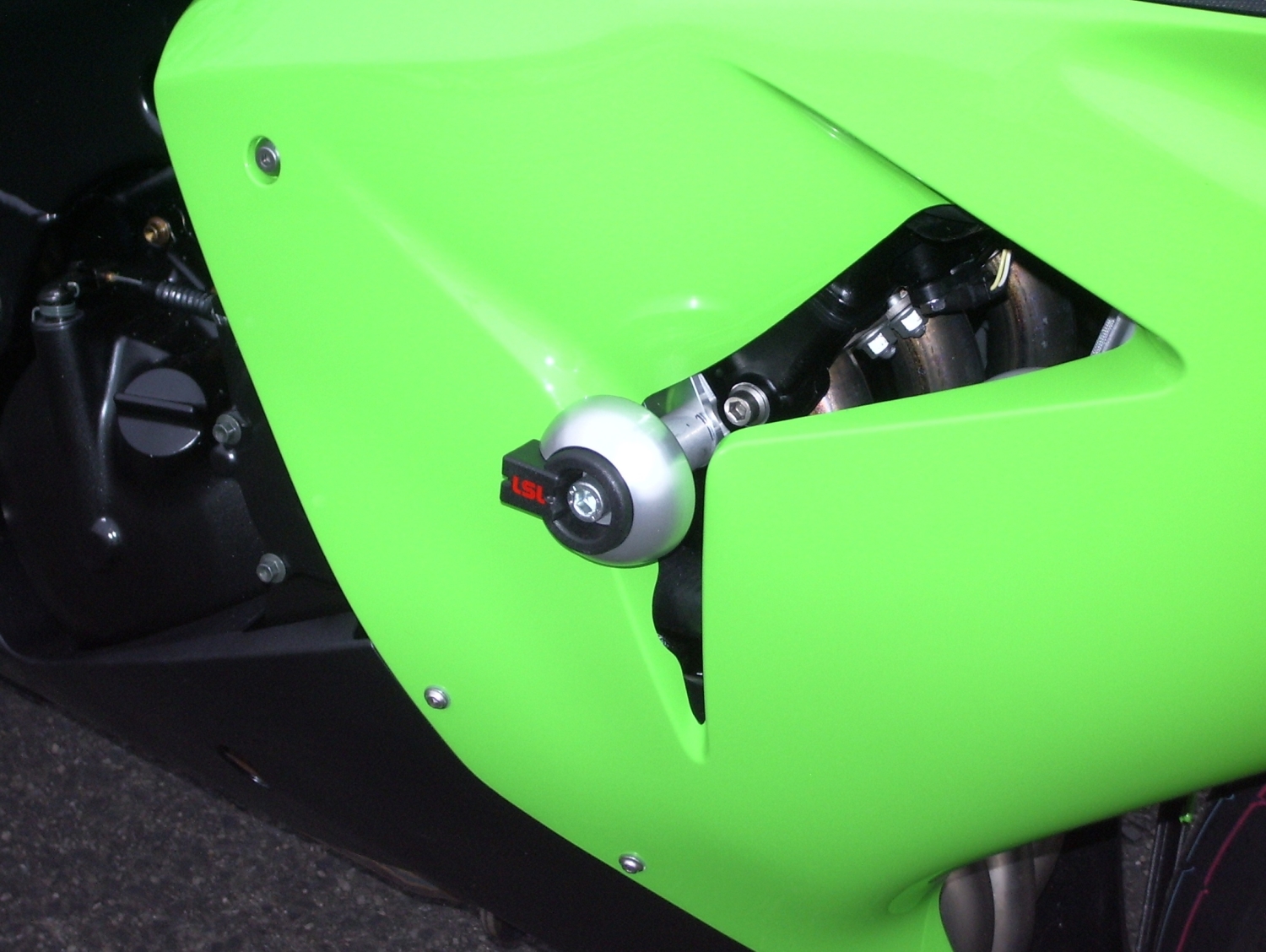 Kit de montaje de protectores anticaída LSL para Kawasaki ZX-10R, 2006-2007
