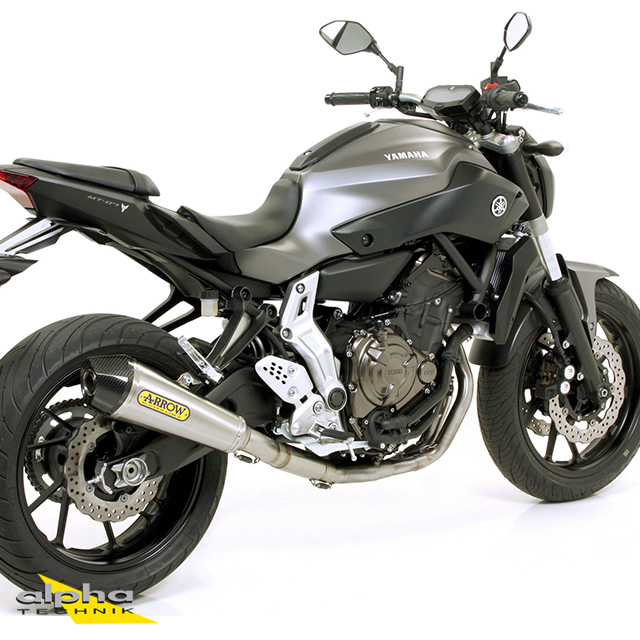 Escape ARROW X-KONE para Yamaha MT07 / Tracer 700 2014-2020, Acero inoxidable (Solo con colector ARROW)