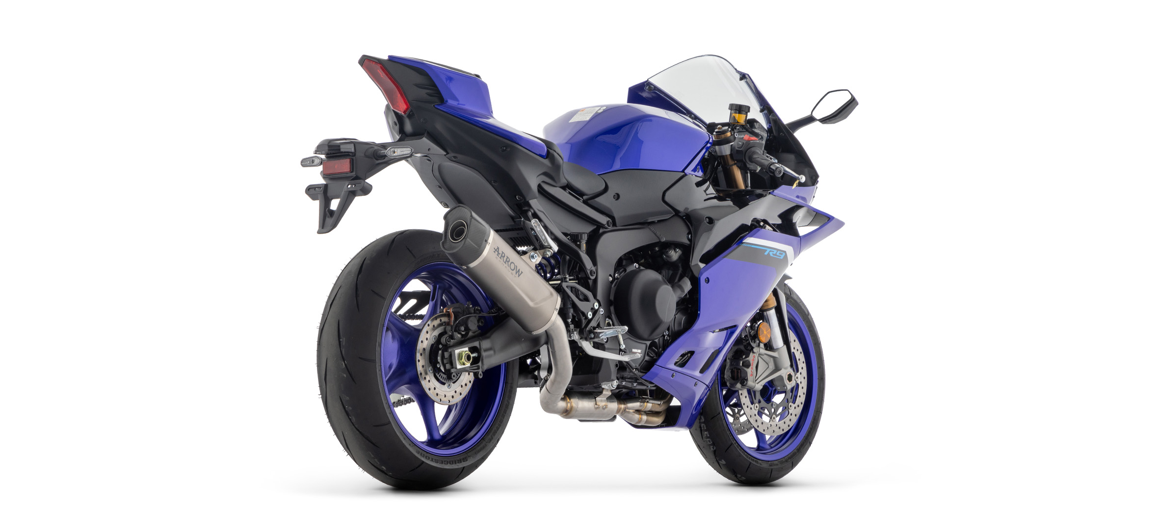 Sistema de competición ARROW INDY RACE EVO con carcasa de titanio para Yamaha R9, año del modelo 2025- sin callen homologación