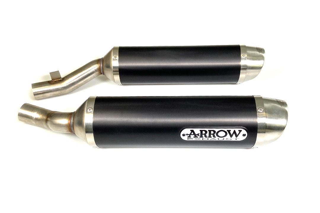 ARROW THUNDER para Kawasaki Z1000 2010-, Aluminio negro