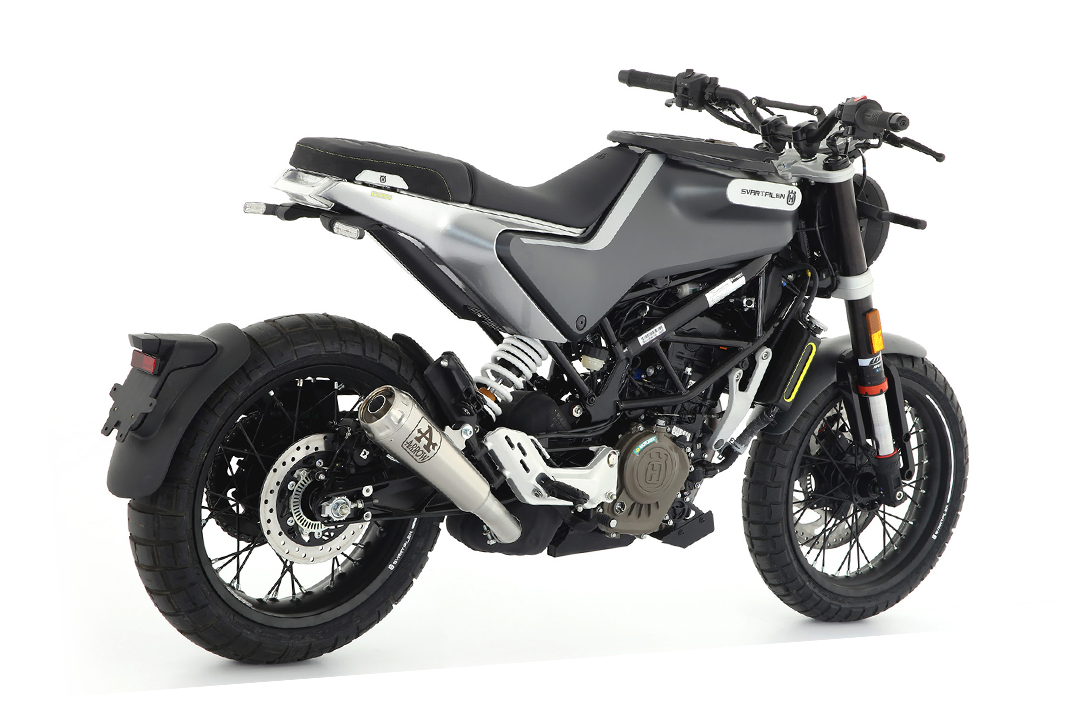 ARROW Escape PRO RACE para Husqvarna Svartpilen 125 2021-, Acero Inoxidable