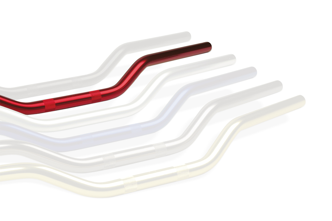 Manillar de aluminio TRW Superbike MCL100R en rojo