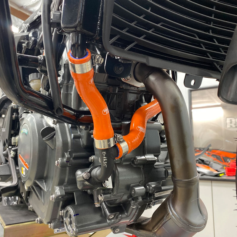 Kit de mangueras de silicona SAMCO SPORT naranja para KTM 390 Adventure 390 RC Año del modelo 2022-2024