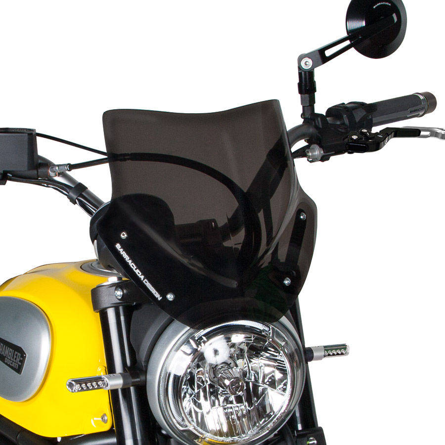 Parabrisas Barracuda Aerosport Plexiglás para Ducati Scrambler 2015 - 2017